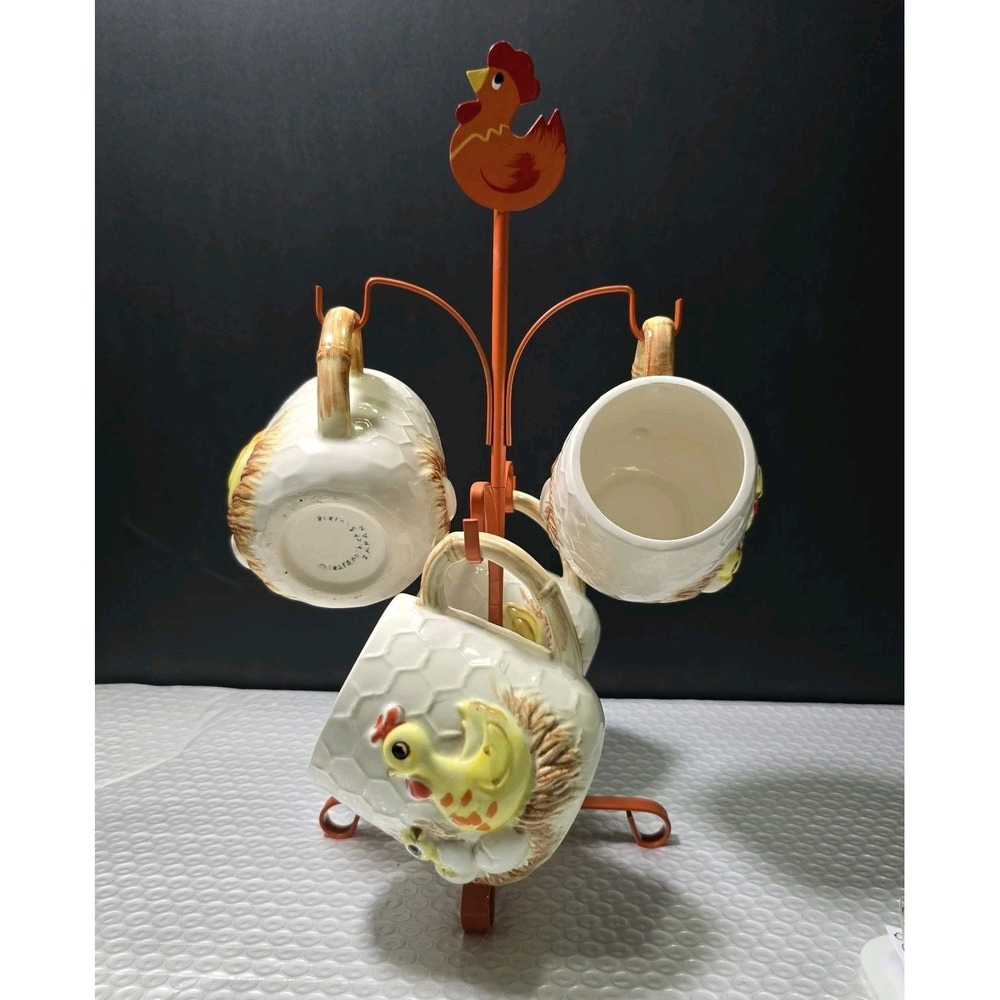 Vtg Sears Roebuck&Company "Chicken Little" Mug Set 1976